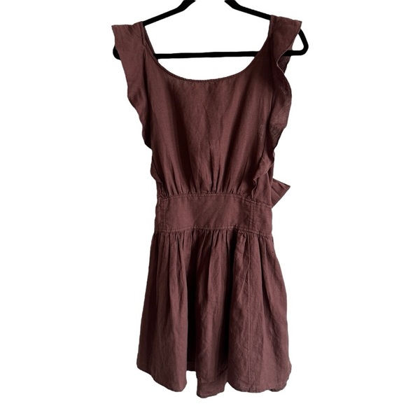 Free People Erin Minidress, Brown, Size M - Picture 5 of 10
